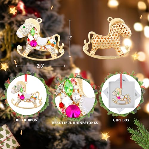 SICOHOME Baby's First Christmas Ornament 2025 - Rocking Horse