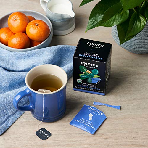 Organic Decaffeinated Earl Grey Tea with Bergamot - 16 Bags