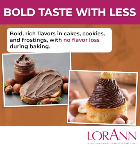 LorAnn Oils Hazelnut Baking Emulsion - Professional Flavoring, 4 Fl Oz