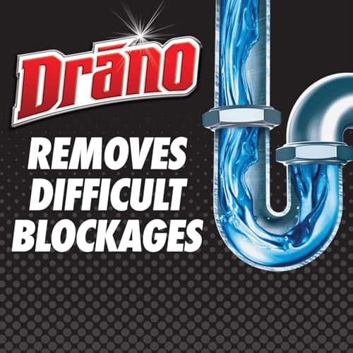 Drano Liquid Drain Cleaner & Clog Remover 32 oz for Hair & Soap Scum