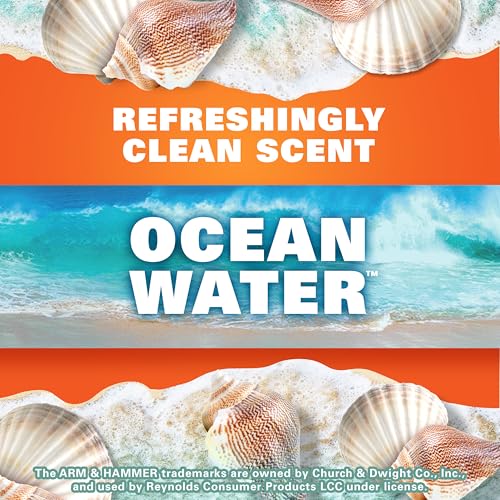 Hefty Medium 8 Gallon Trash Bags, Ocean Water Scent, 26 Count (Pack of 12)