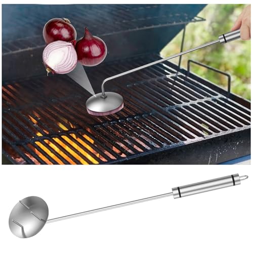 Onion Holder Grill Brush - Bristle-Free BBQ Cleaner Tool