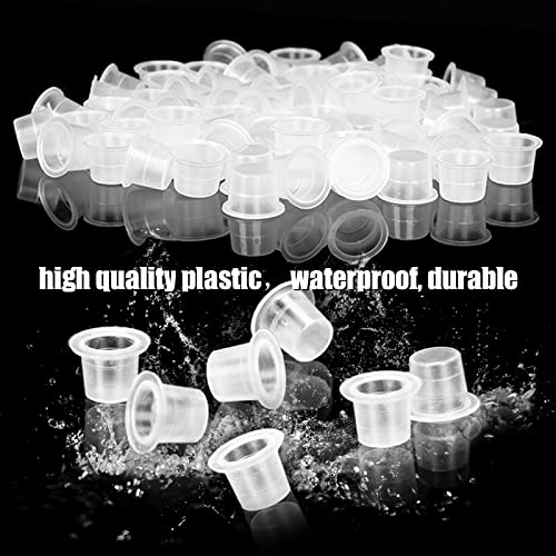 WZPB 1000 Pcs Small Tattoo Ink Caps 8mm Disposable Pigment Cups