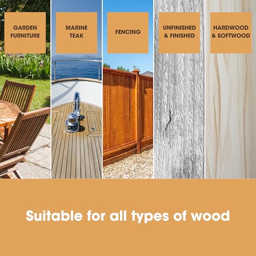 Furniture Clinic Teak Scrub for Outdoor Wood Cleaning
