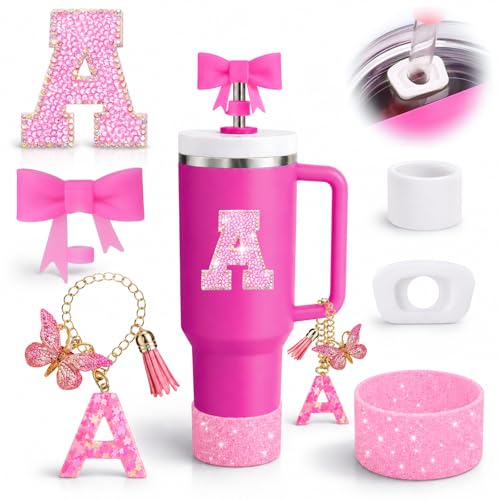 6PCS Pink Stanley Cup Accessories Set for 30oz & 40oz Tumblers - Pink Style A