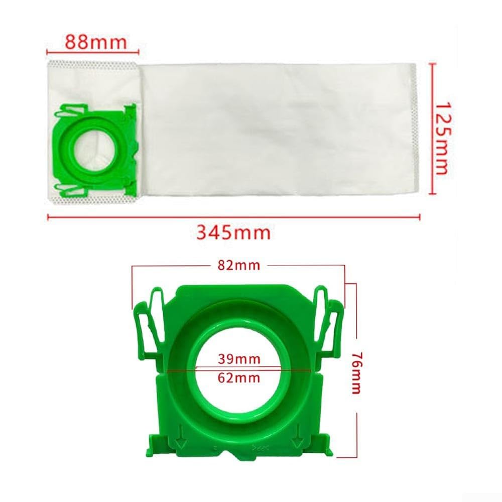 8-PACK 6695AM Vacuum Cleaner Bags for Sebo K X/C/370 Sebo X Series Extra Pet XP2 XP3 AIRBELT K Series Replacement Vacuum Filter Bags