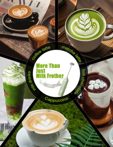 Electric Matcha Whisk & Milk Frother - Rechargeable Handheld Mixer