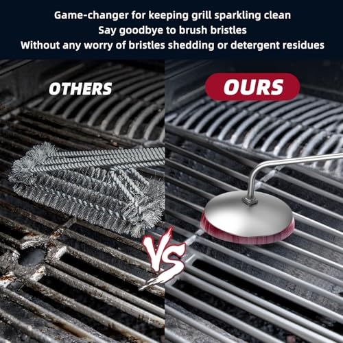 Onion Holder Grill Brush - Bristle-Free BBQ Cleaner Tool