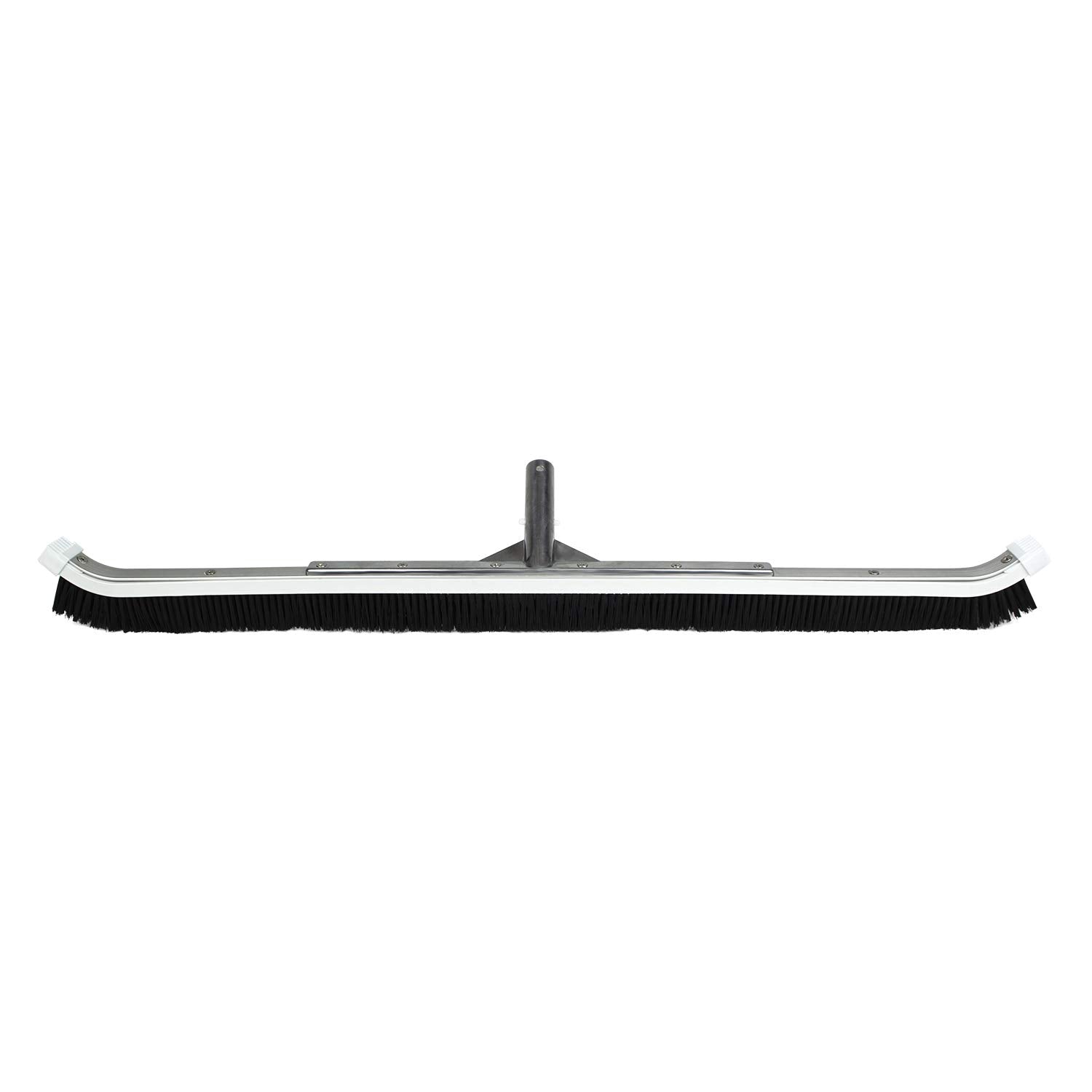 Poolmaster 36-Inch Commercial Pool Brush - Heavy-Duty Aluminum Back & Curved Nylon Bristles