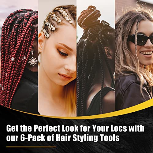 AGBOLO 6-Piece Interlocking Tool for Locs & Sisterlocks Retightening
