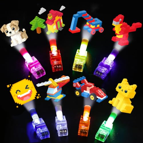 32 Pcs Glow Building Blocks Finger Lights for Parties