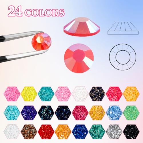 HORHIZA Resin Jelly Rhinestones Bedazzling Kit with B7000 Glue and Tools