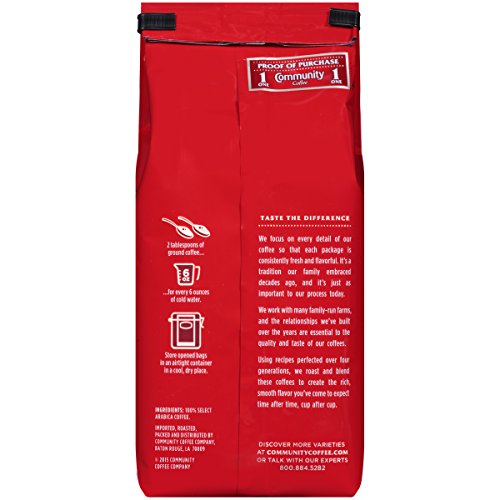 Community Coffee Café Special Half-Caff Ground Coffee, 72 oz, Medium Dark Roast (Pack of 6)