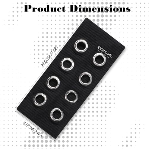 Tucnoeu 2 Pcs Hollow Out Elastic Headbands Y2K Punk Wide Hairbands Black