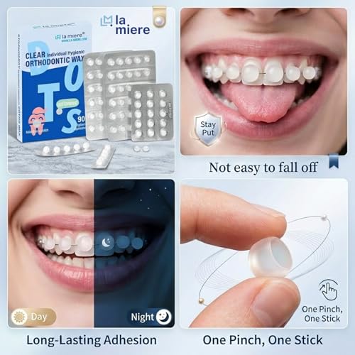 LA MIERE Orthodontic Wax for Braces - 90 Unscented Dots
