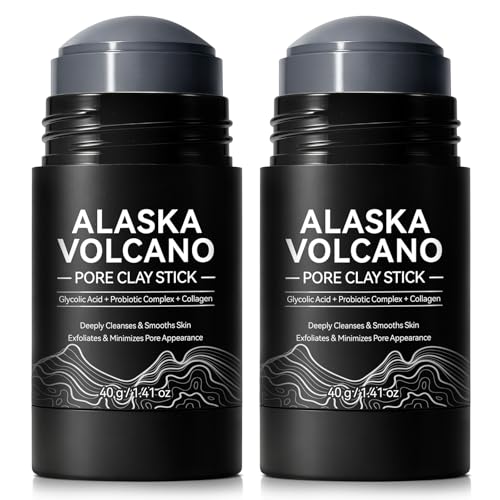 Alaska Volcano Clay Mask Stick 2 PCS - Deep Cleansing & Blackhead Remover