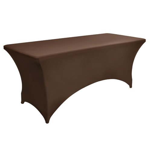 ZarzaaSik 6-Pack 6ft Spandex Table Covers for Rectangle Standard Folding Tables - Wrinkle Resistant Stretch Tablecloths - Ultimate Fitted Table Protector for Parties, Trade Shows, Wedding