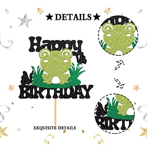 Frog Birthday Cake Topper - Cute Party Decor for Kids