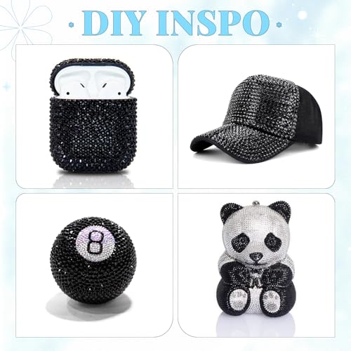 BELLEBOOST Resin Flatback Rhinestones Kit with B7000 Glue and Tools