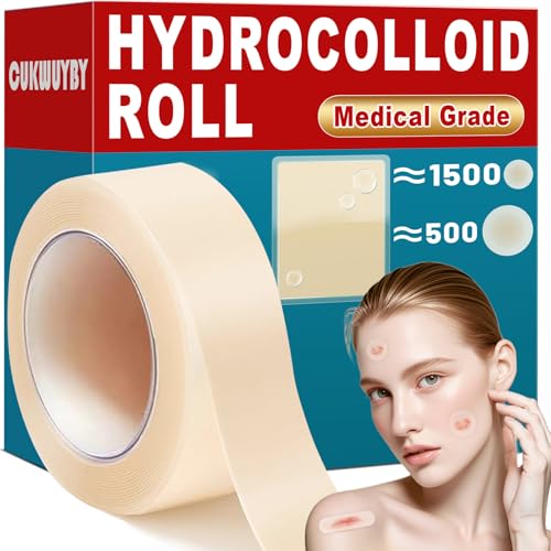 CUKWUYBY Hydrocolloid Pimple Patch Roll - Cut-to-Size Acne Tape