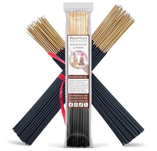 Frankincense and Myrrh Incense Sticks - 11 Inch Bulk Bundle (85-100 Sticks)