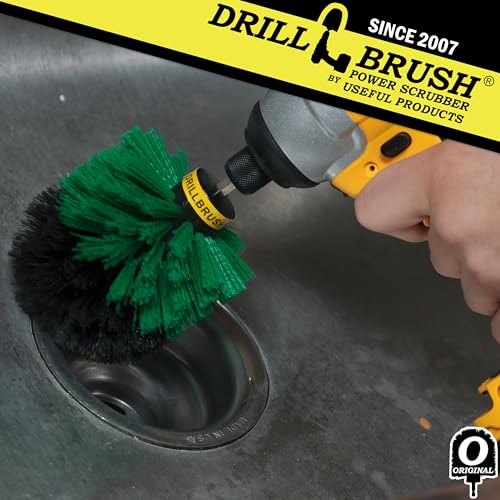 Drillbrush Kitchen Scrub Brush Medium-Green for Oven & Sink Cleaning
