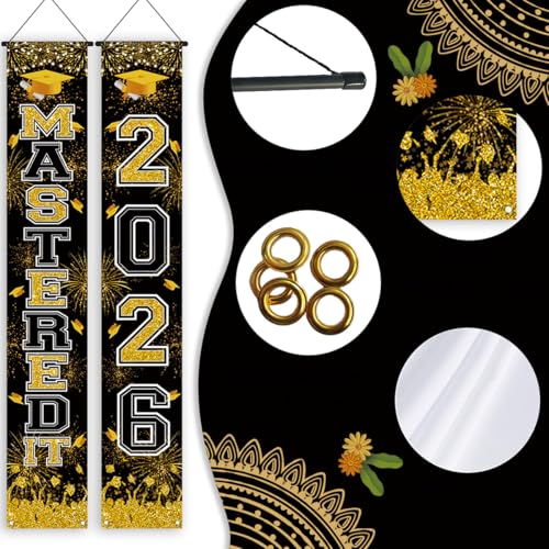 Graduation Decorations Banner - Class of 2026 Welcome Sign