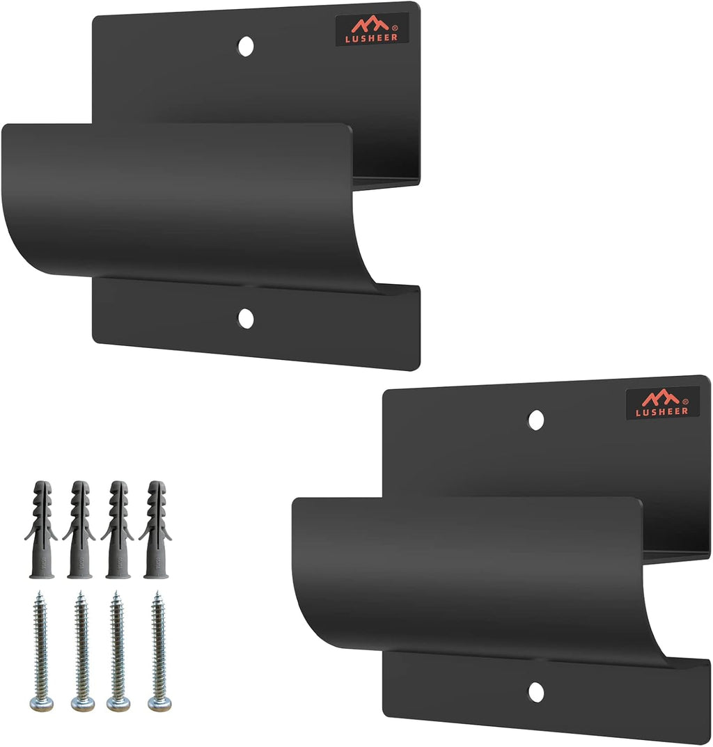 Skiennix Ladder Hooks - Durable Wall Mount Hanger for Garage, Wheelbarrow & Patio Furniture (2 Pack)