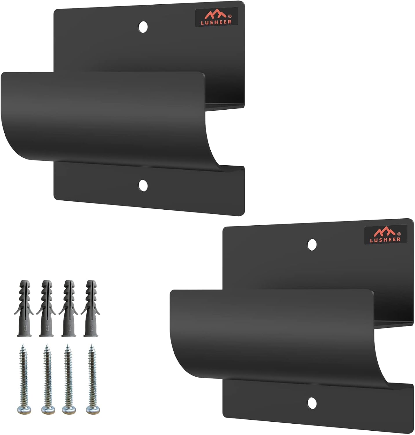Skiennix Ladder Hooks - Durable Wall Mount Hanger for Garage, Wheelbarrow & Patio Furniture (2 Pack)