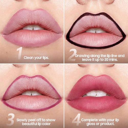 Fanterday Peel-Off Lip Stain Liner #05 Mauve Long-Lasting Waterproof