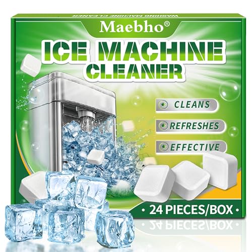 24-Pack Ice Machine Cleaner Tablets - Nickel Safe Descaler for All Brands