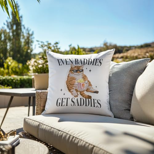 OFJE White 18x18 Inch Throw Pillow Cover - Mental Health Therapy Decor