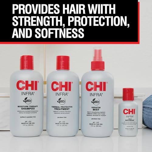 CHI Infra Thermal Protective Hair Treatment 2 oz - Sulfate-Free Hydrating Formula for Shine & Softness