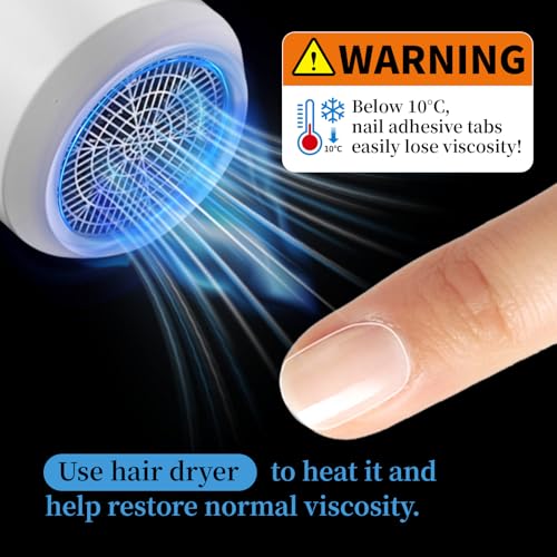 Ryidkcs 600pcs Nail Adhesive Tabs - Reusable Press On Nail Glue Stickers