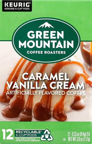 Green Mountain Coffee Roasters Caramel Vanilla Cream Keurig K-Cup Pods - Light Roast, 12 Count