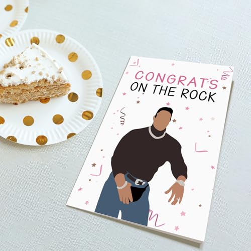 The Rock Engagement Card - Funny Wedding Congratulations Card #2