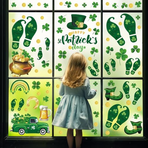 St. Patrick's Day Floor Stickers - 92 Self-Adhesive Decals