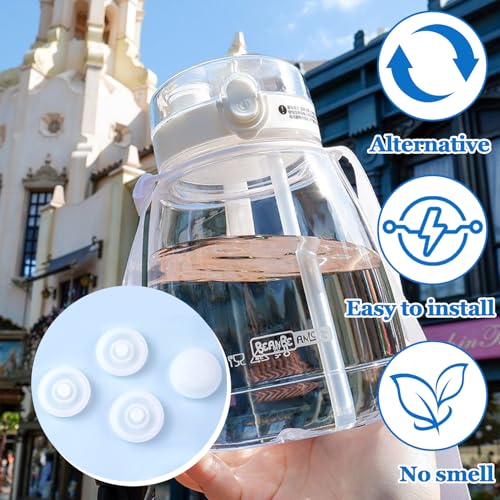 4Pcs Water Cup Silicone Bottle Stopper -Reusable Leak and Spill Proof Water Bottle Plug, Universal Replacement Lid Cup,Big Belly Cup Accessories