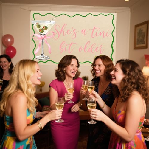 A Tini Bit Older Backdrop - Espresso Martini Birthday Party Decorations