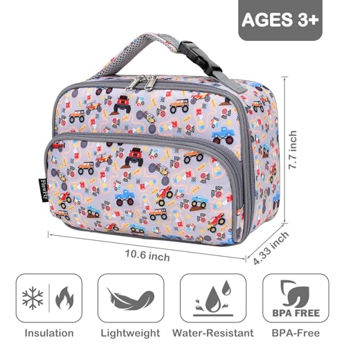FlowFly Insulated Kids Lunch Box - Durable Meal Tote for School