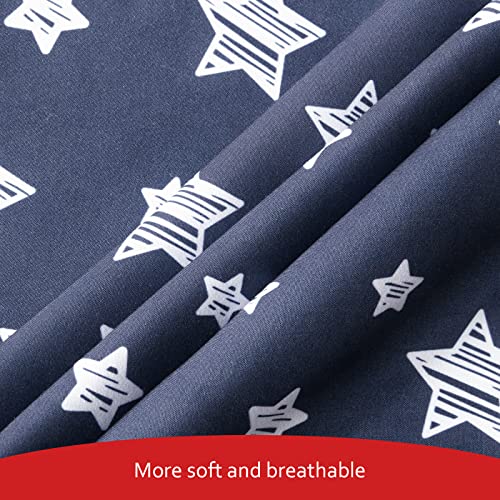 Moonsea Bassinet Sheets 4 Pack, 32"x17" Navy Soft Microfiber Bedding