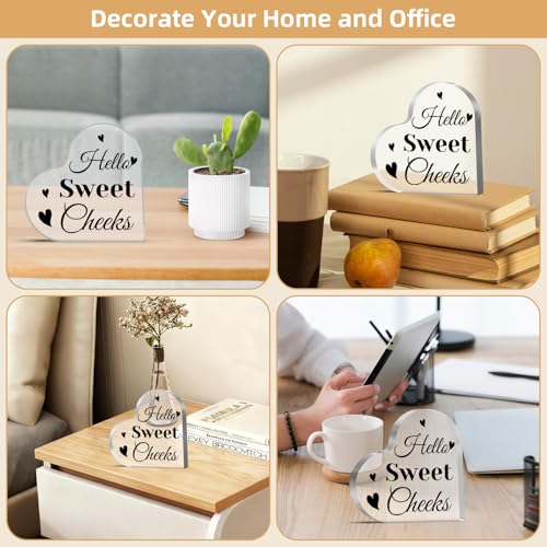 Inspirational Funny Acrylic Desk Sign for Home & Office Decor