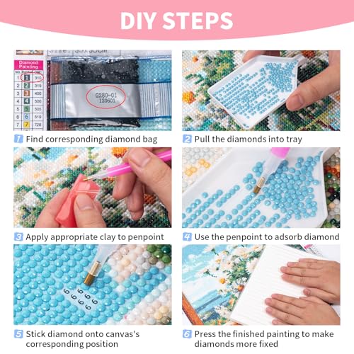 5D Aurora Diamond Art Kit for Adults - 12x16 Inch DIY Craft