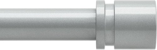Byondeth Curtain Rods - Adjustable 16 to 144 Inches | 1 Inch Diameter with Aluminum End Cap - Silver Gray