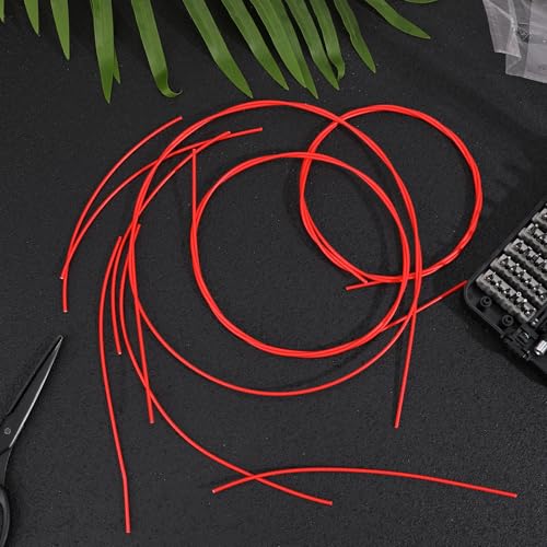 4 Pcs 51 Inch Flexible Spray Can Nozzle Straws - Red Plastic Extension Hoses for Automotive