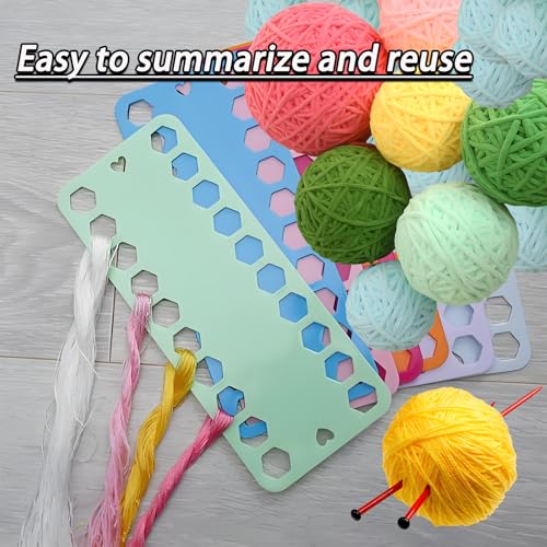Yinluluna 5-Color Embroidery Floss Organizer with 20 Positions