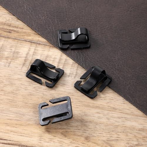 4 Pcs Hydration Tube Clips Black Water Bladder for Hydration Pack Bladder Drinking Tube Trap Strap Clip Pack Tubes Outdoor Backpack Clamp Hose Clip Camping and Hiking Accessories