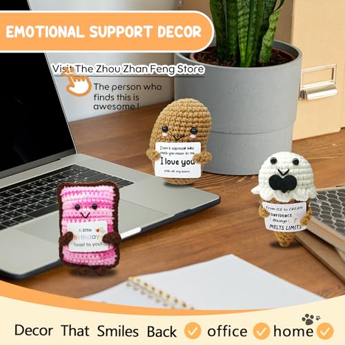Handmade Crochet Toast Doll - Cheerful Gift for Food Lovers