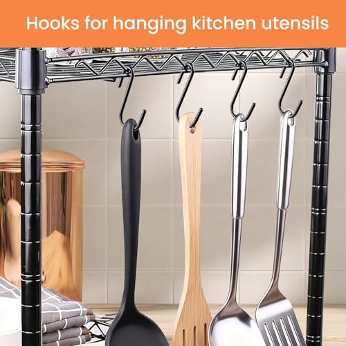 ESFUN 18 Pack Heavy Duty S Hooks for Kitchen & Home Organization