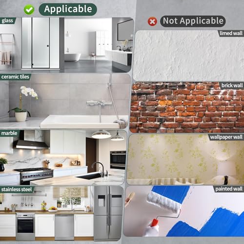SMLBJUTE 10 Pack Three Claw Shower Caddy Adhesive Hooks Replacement Waterproof Clear